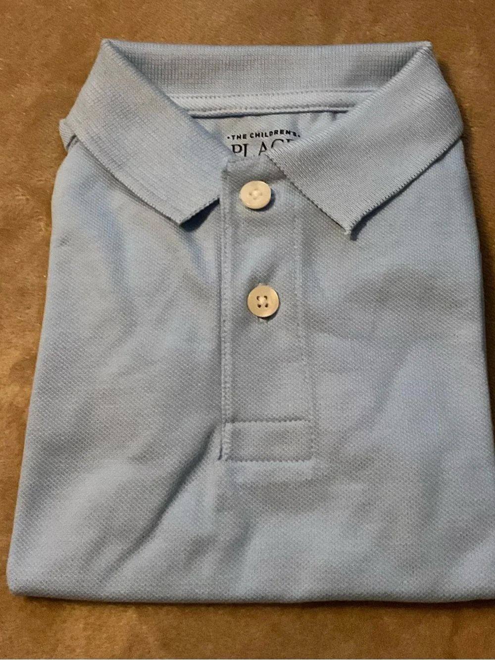 The Children's Place Lightweight Light Blue Polo Shirt 👕🆒🆕